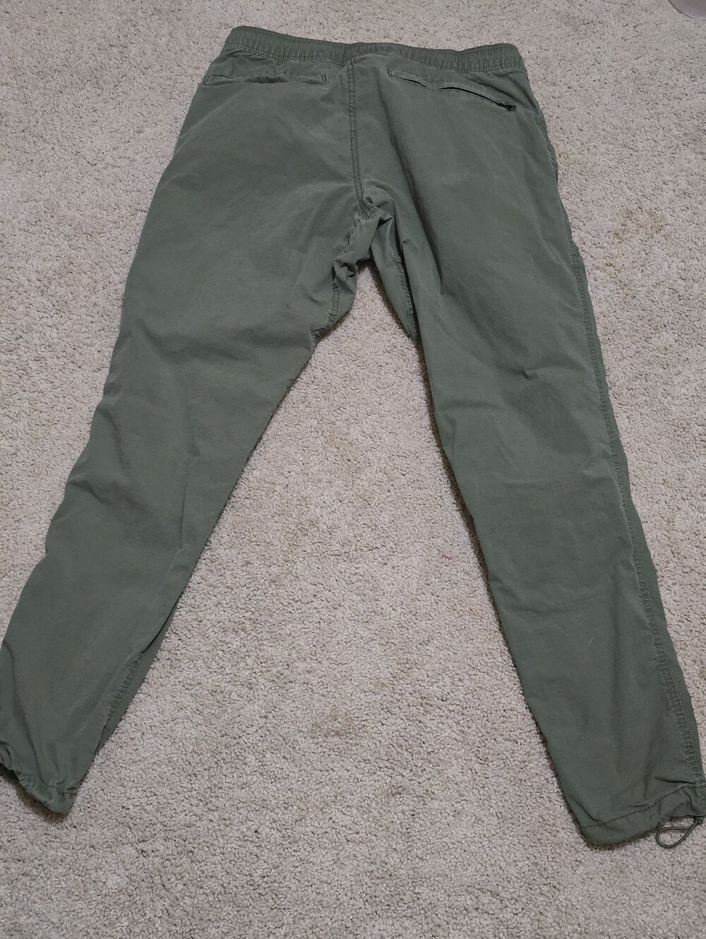 Casual Olive Green Women's Drawstring Pants - Picture 5 of 5
